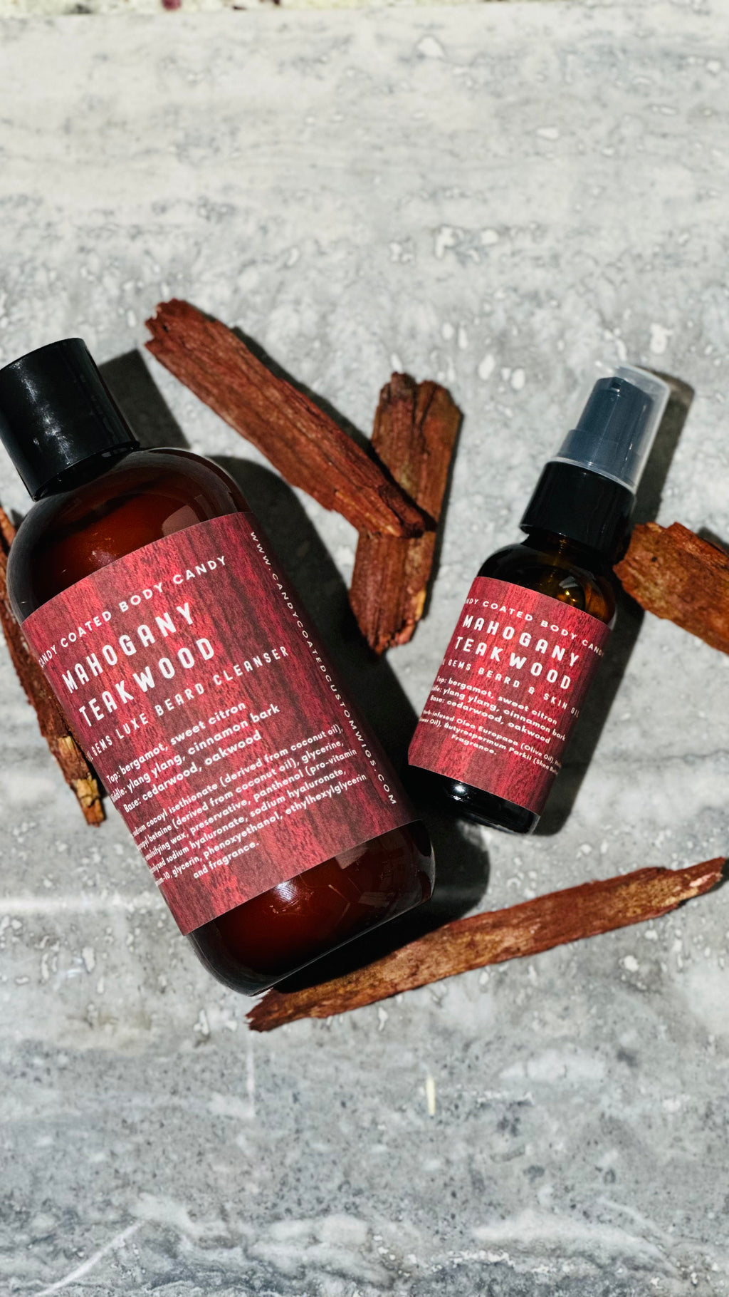 Royal Gems Luxe Beard Cleanser Mahogany Teakwood 8oz