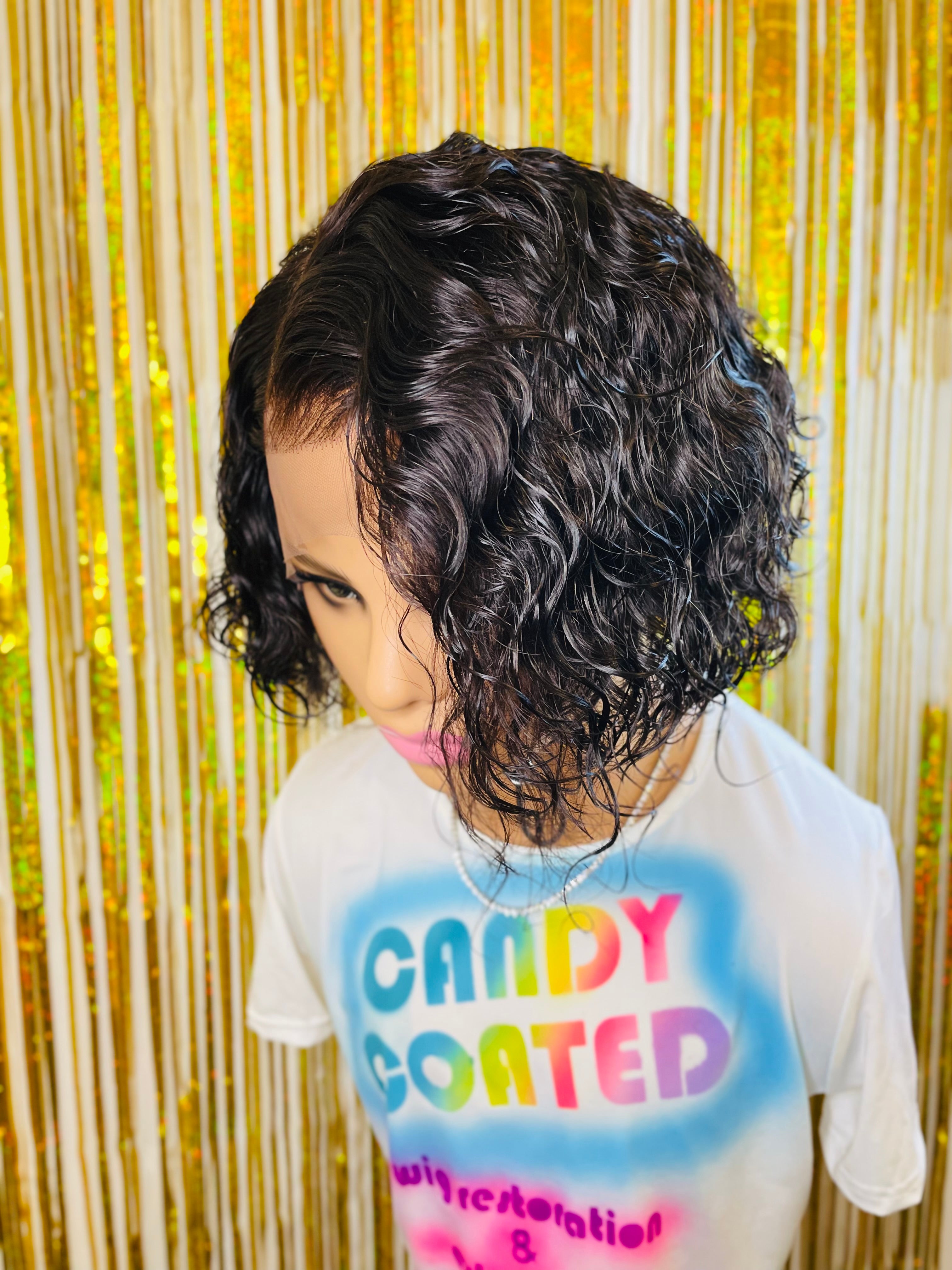 Candy Curly Pixie BoB