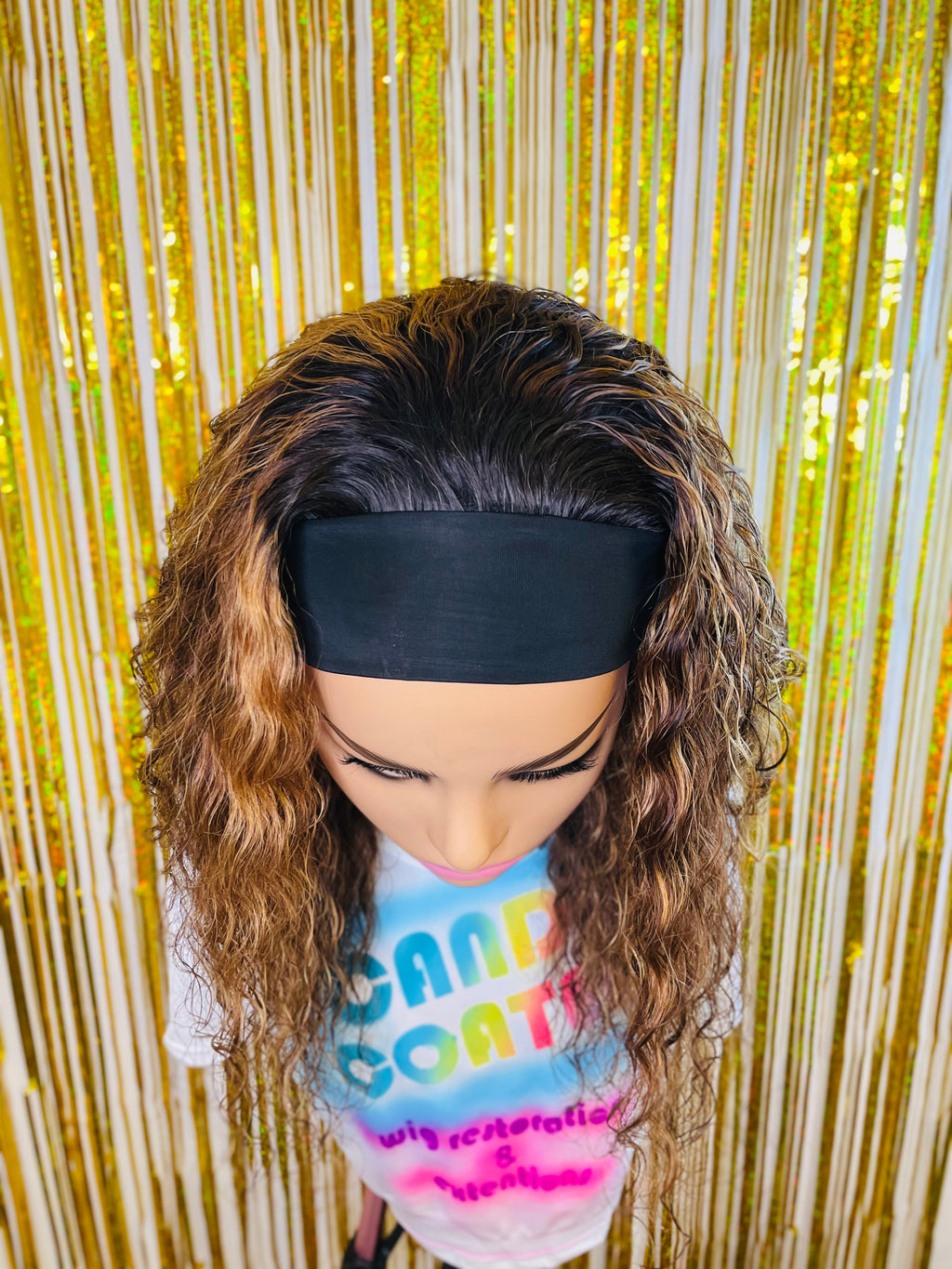 Candy Coated Low/Highlight Head Band Wig 16in